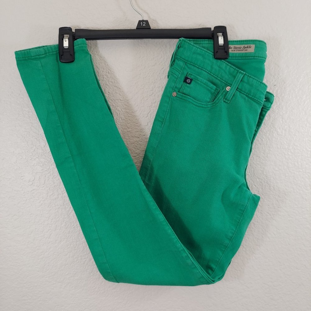 AG Adriano Goldschmied The Steve Ankle Jean Green  Sz 27R